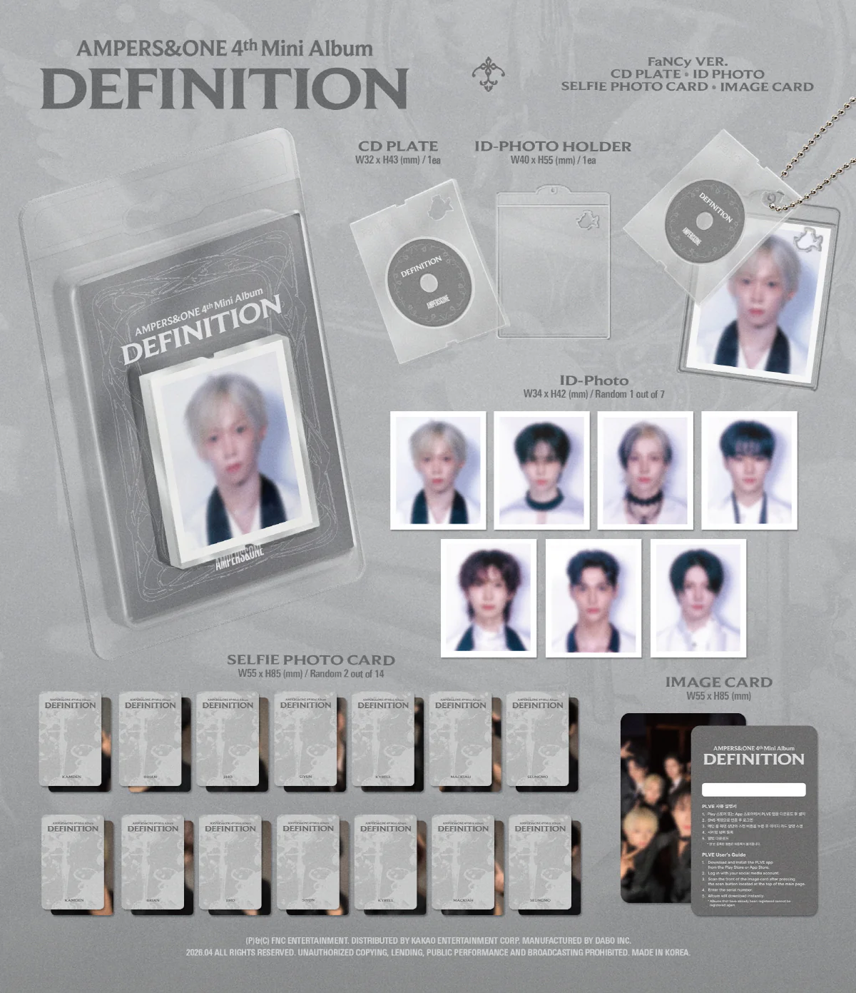 AMPERS&ONE - 4th Mini Album DEFINITION [FaNCy Ver.] PLVE - Image 2
