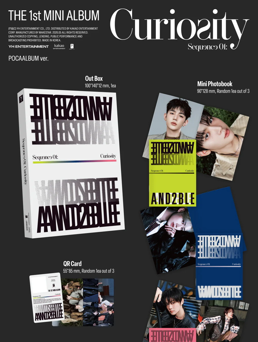 AND2BLE - 1st Mini Album Sequence 01: Curiosity [POCAALBUM ver.] - Image 2