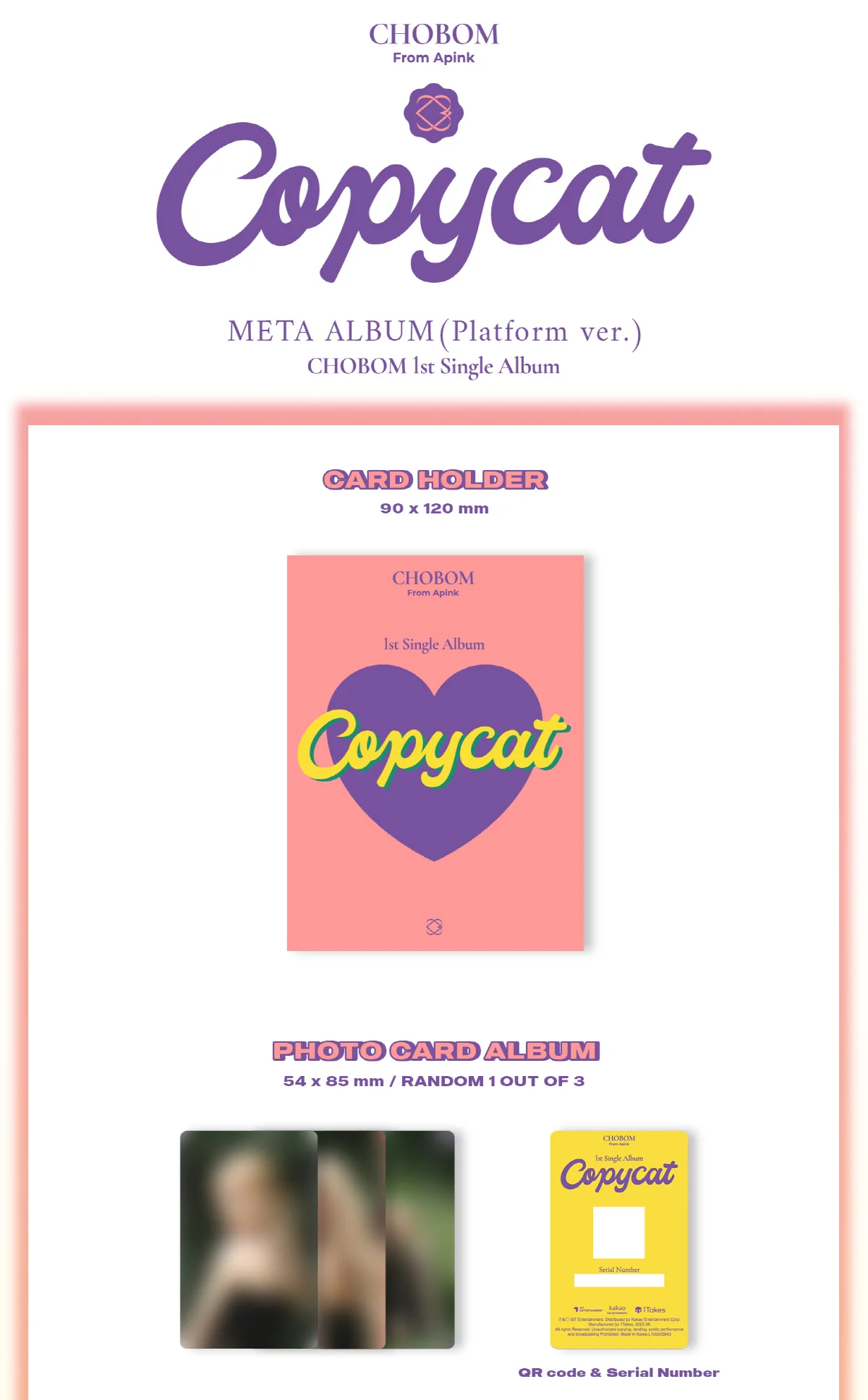 APINK CHOBOM CHORONG & BOMI - Copycat (Platform ver) - Image 2