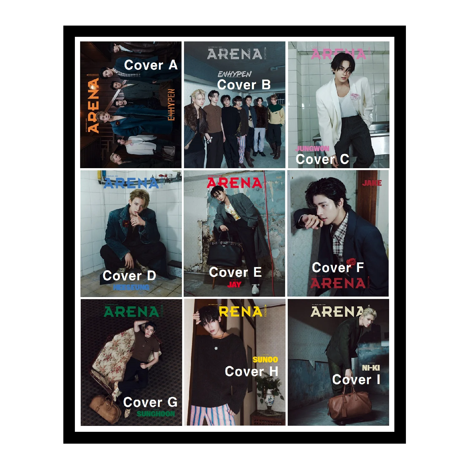 ARENA HOMME+ Korea Magazine October 2025 ENHYPEN - Image 7