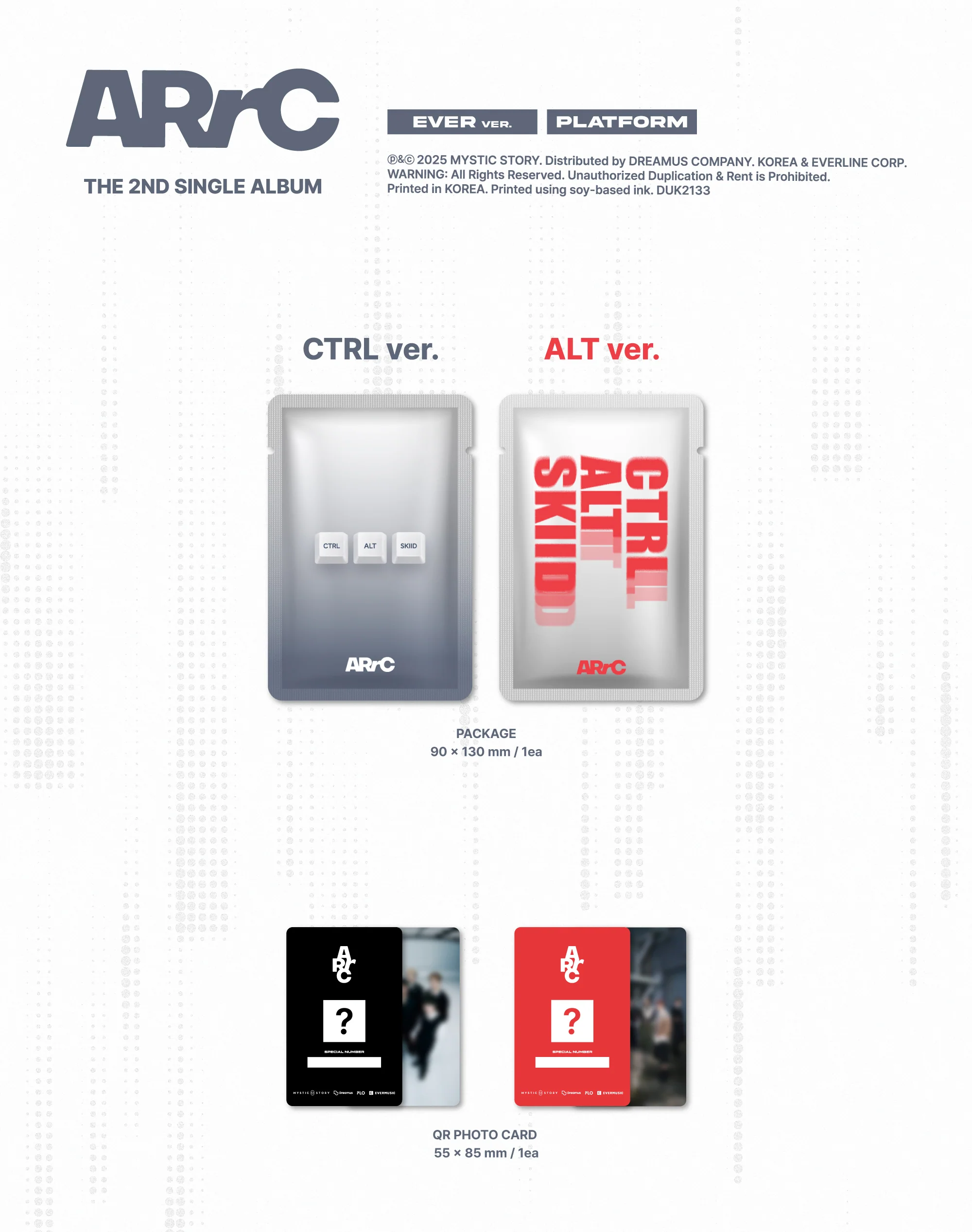 ARrC - 2nd Single Album Ctrl+Alt+Skiid Ever version Platform Album - Image 3
