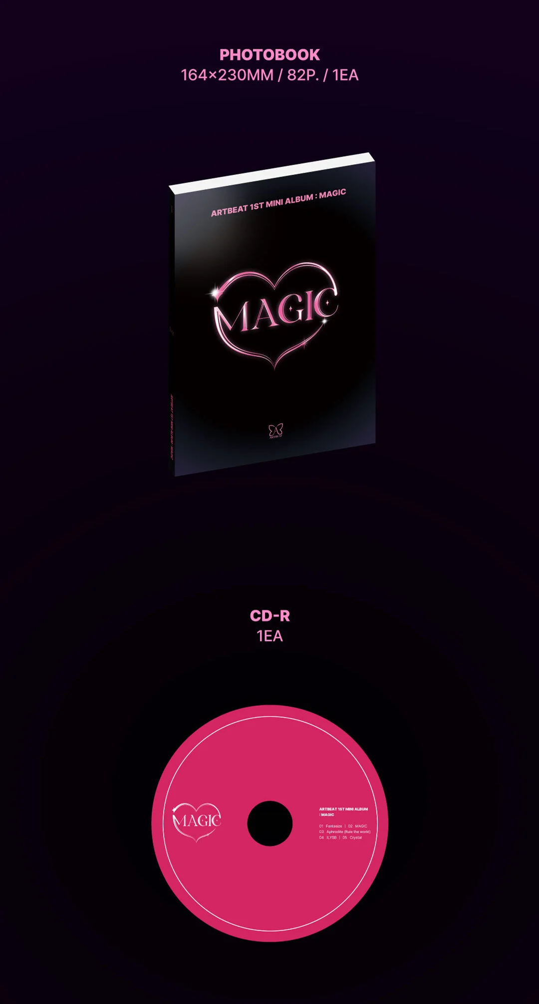 ARTBEAT - 1st Mini Album MAGIC CD - Image 3