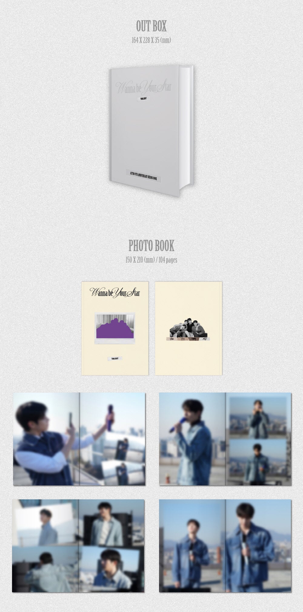ASTRO 9TH ANNIVERSARY BEHIND BOOK [Wanna be your Star : Twilight] - Image 3