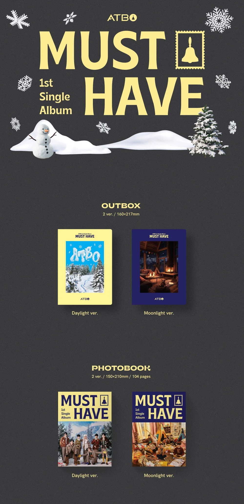 ATBO - MUST HAVE (1st Single Album) CD+Folded Poster - Image 2