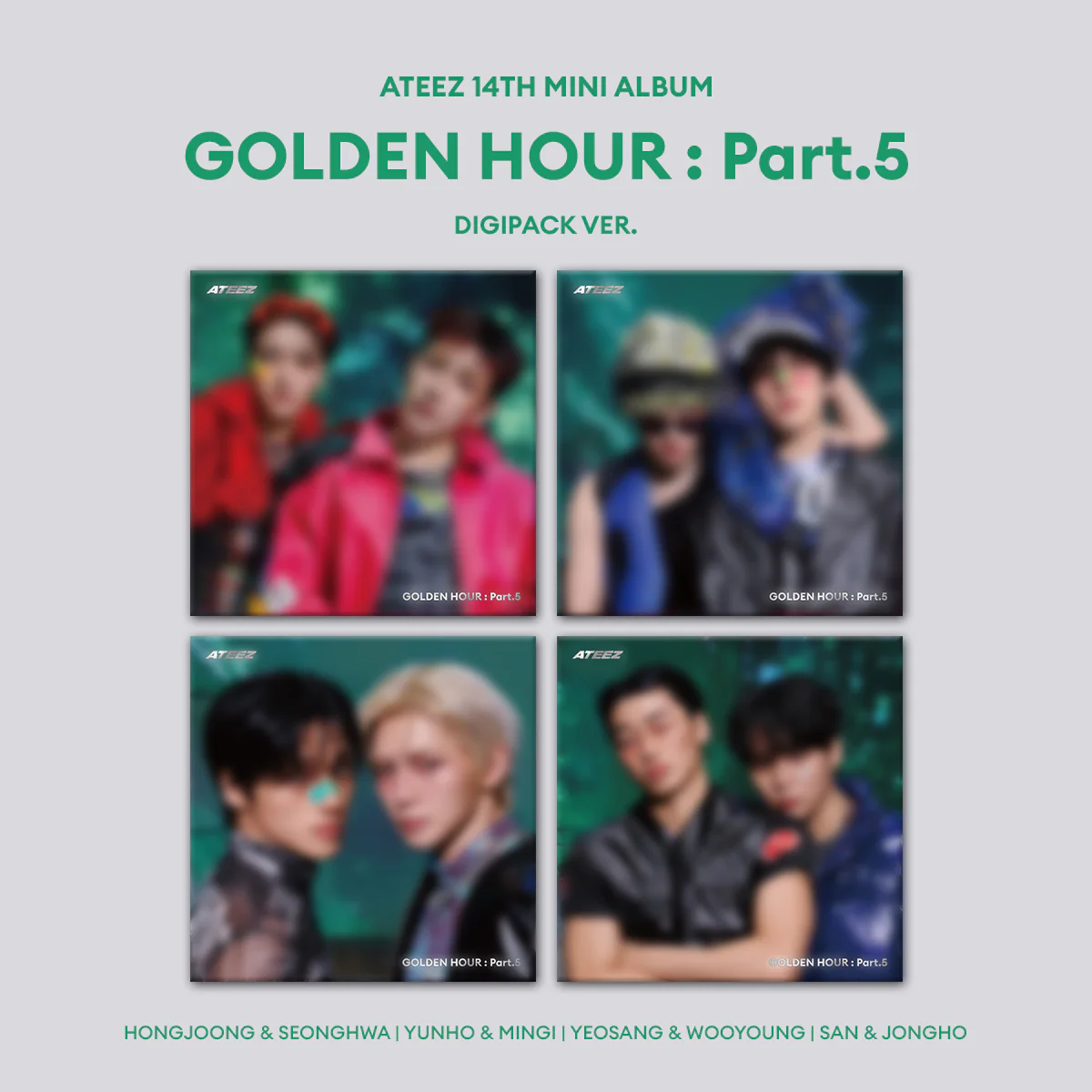 Ateez - 14th Mini Album Golden Hour: Part.5 Digipack Unit ver. CD
