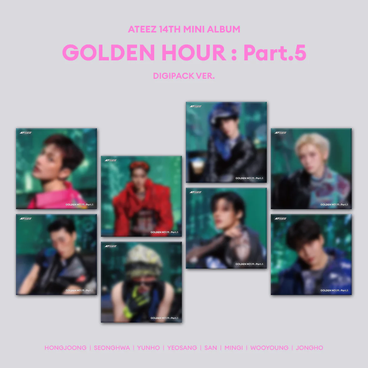 Ateez - 14th Mini Album Golden Hour: Part.5 Digipack ver. CD
