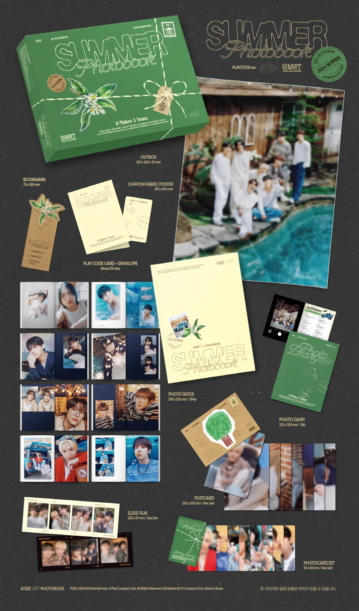 ATEEZ - 2024 SUMMER PHOTOBOOK + Pre-Order Gift - Image 3