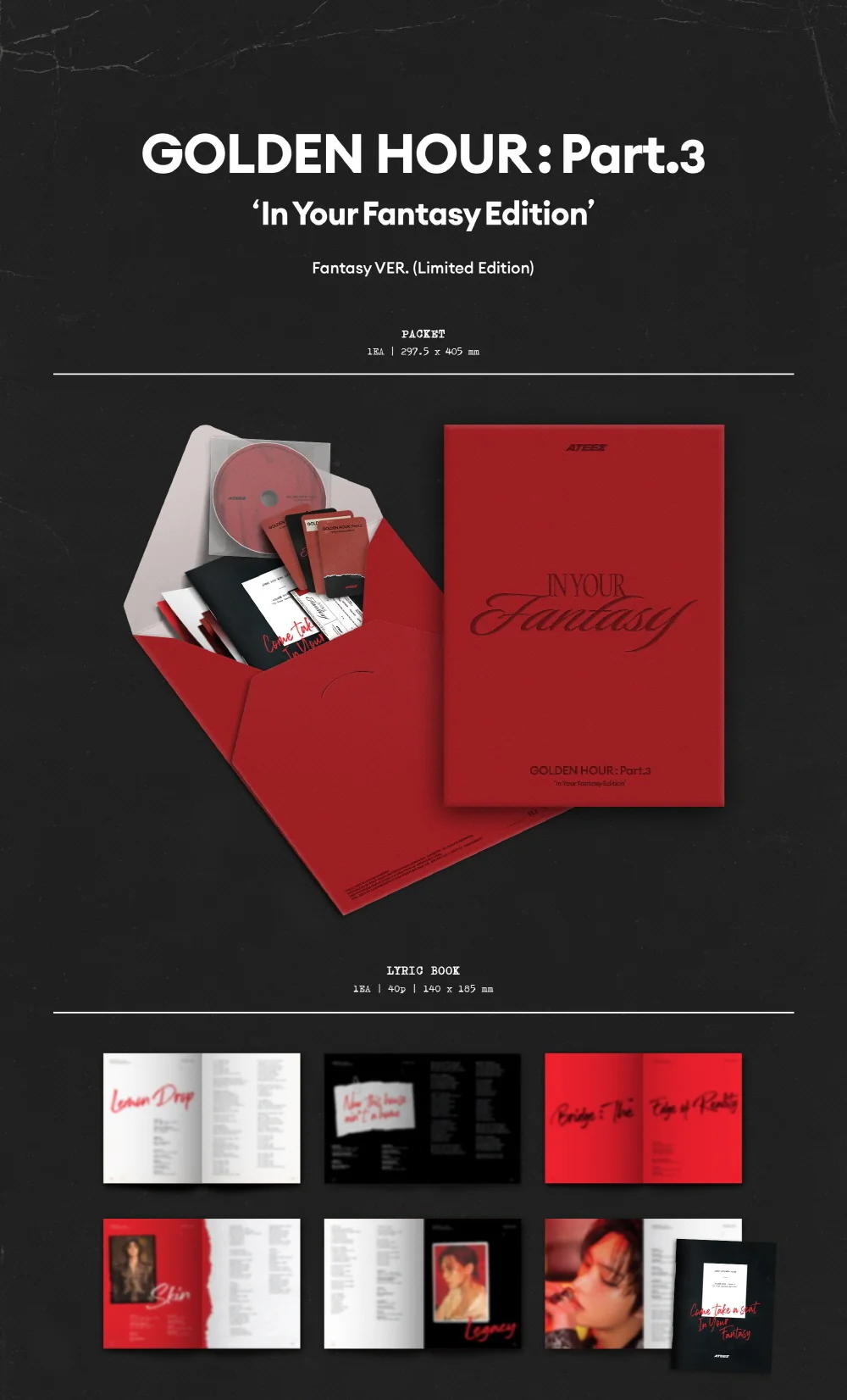 ATEEZ - GOLDEN HOUR : Part.3 In Your Fantasy Edition [Fantasy ver.] Limited Edition - Image 2