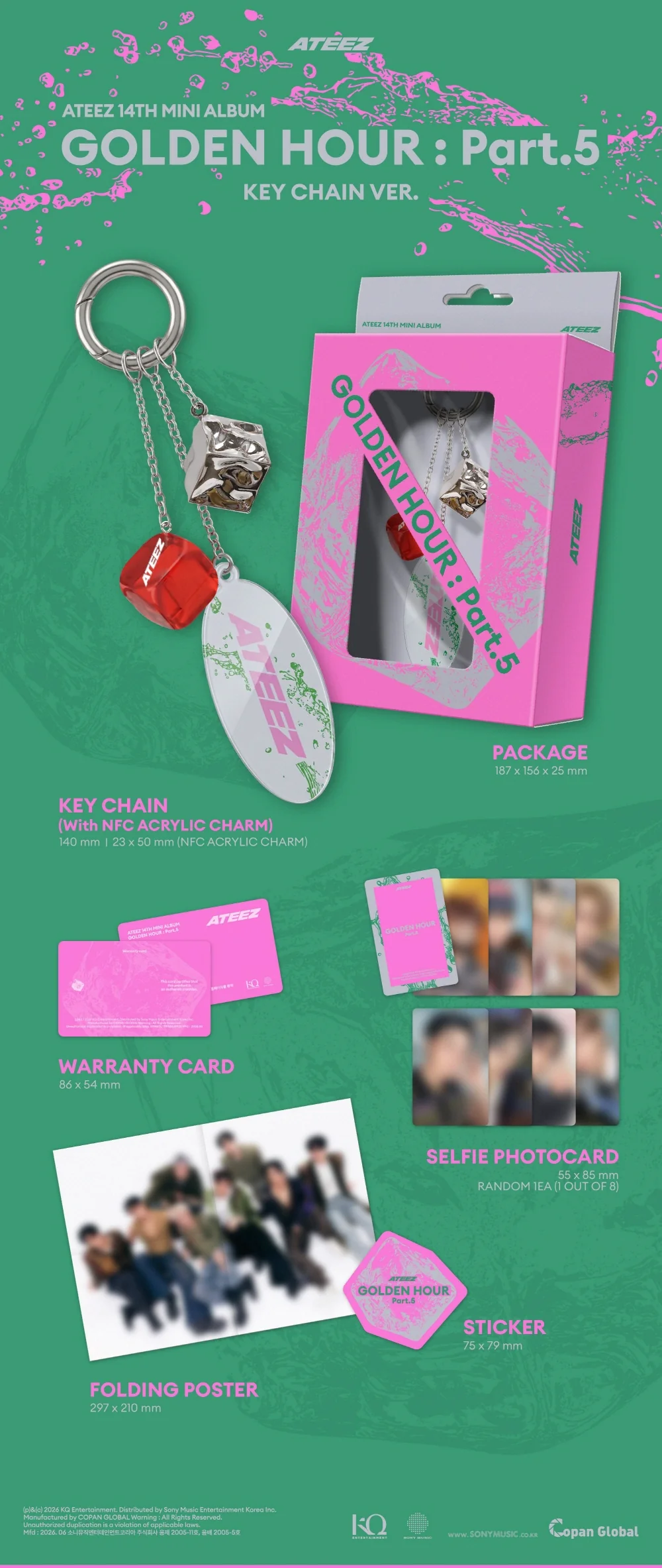 ATEEZ - GOLDEN HOUR : Part.5 [KEY CHAIN VER.] - Image 2