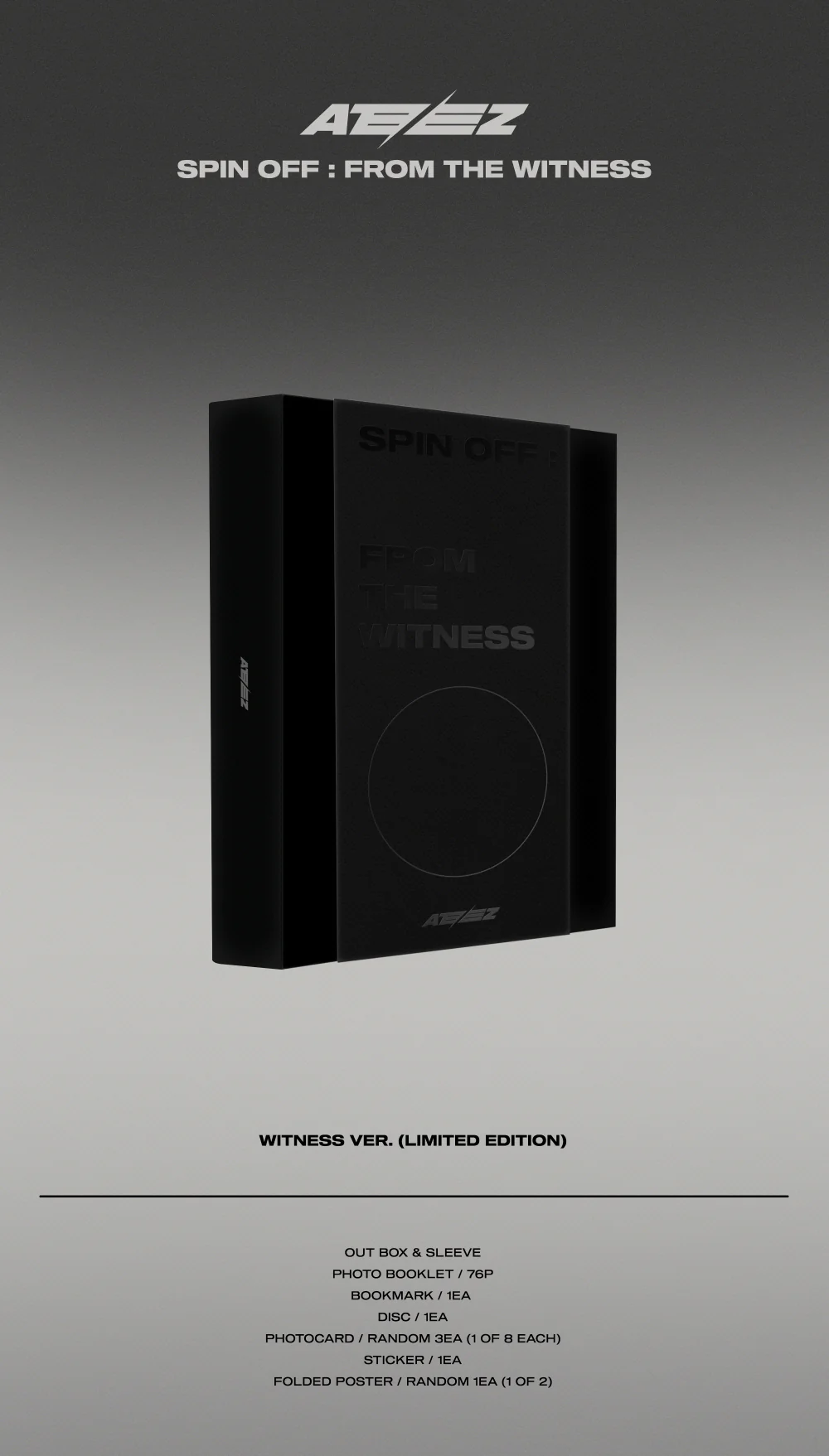 ATEEZ - SPIN OFF : FROM THE WITNESS [WITNESS VER.] Limited Edition Album - Image 2