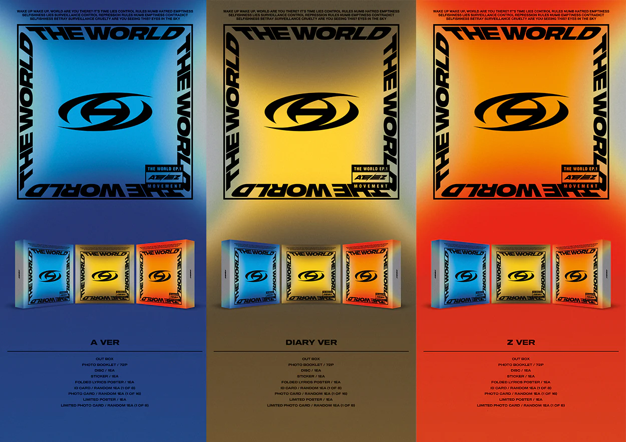 ATEEZ - THE WORLD EP.1 : MOVEMENT Album+Free Gift - Image 2