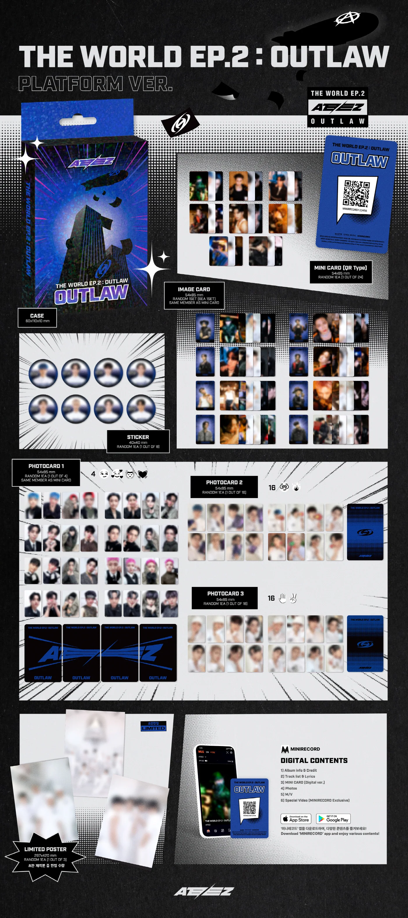ATEEZ - THE WORLD EP.2 : OUTLAW [PLATFORM VER.] - Image 2