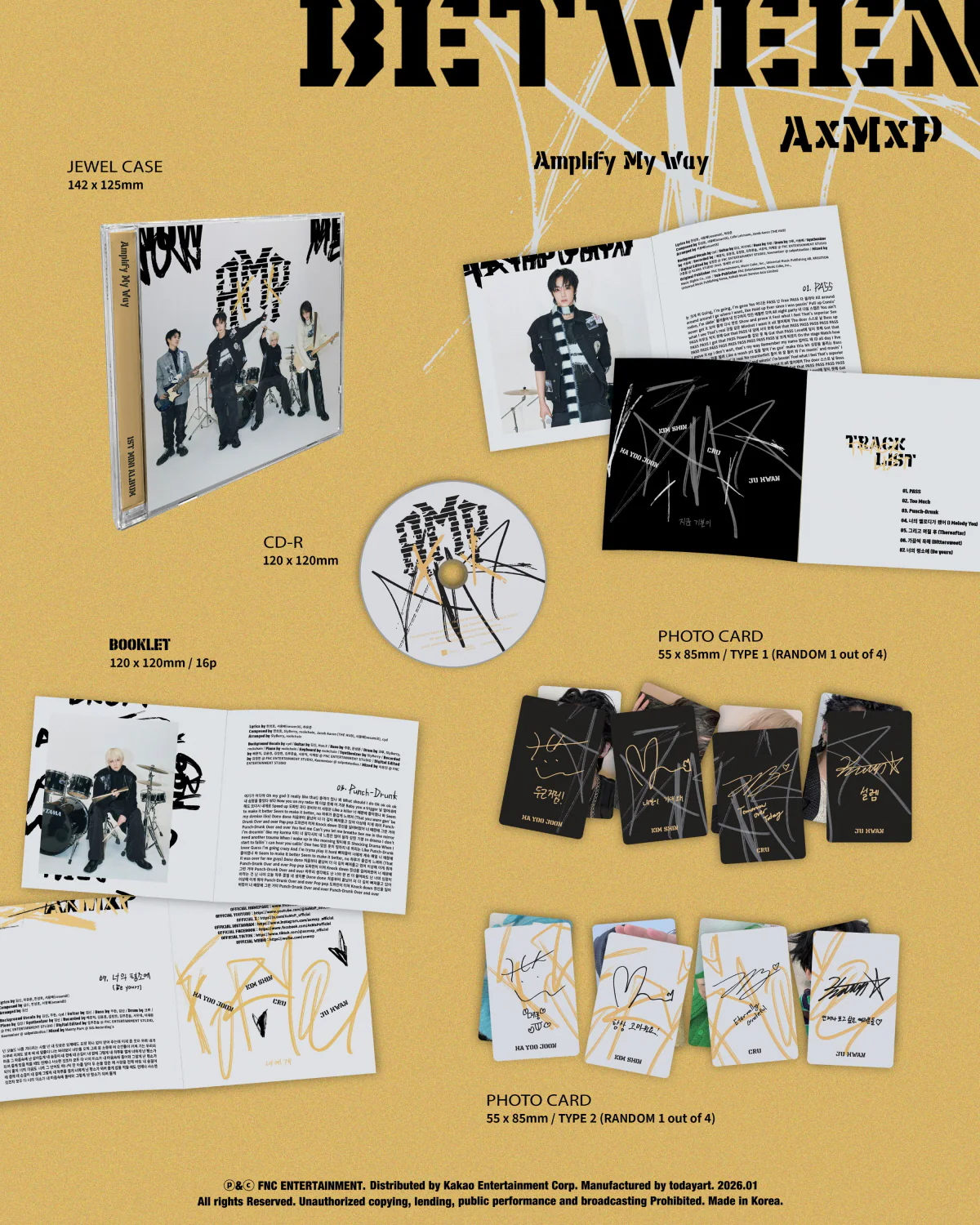 AxMxP - 1st Mini Album Amplify My Way [BETWEEN ver.] - Image 2