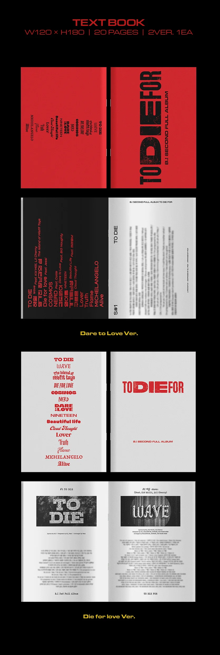 B.I - Vol.2 TO DIE FOR CD - Image 3