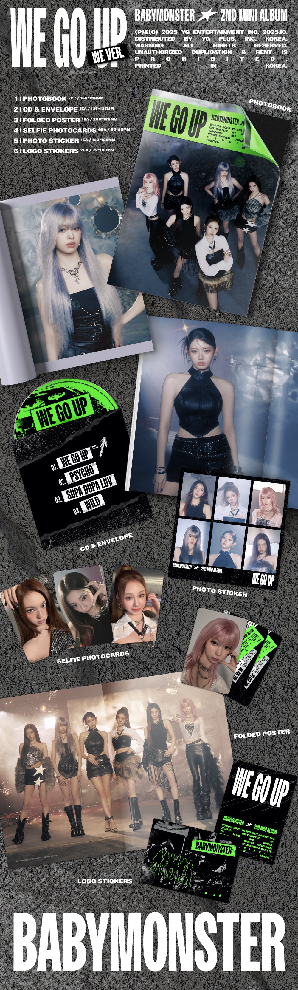 BABYMONSTER - 2nd Mini Album WE GO UP - Image 3