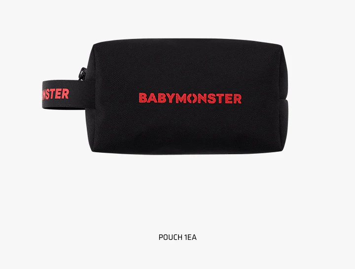 BABYMONSTER HELLO MONSTERS TOUR Official MD - COSMETIC POUCH - Image 3