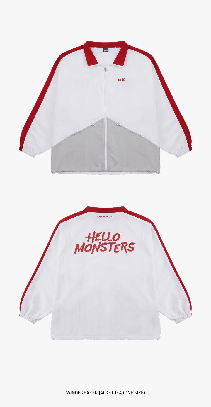 BABYMONSTER HELLO MONSTERS TOUR Official MD - WINDBREAKER JACKET - Image 3