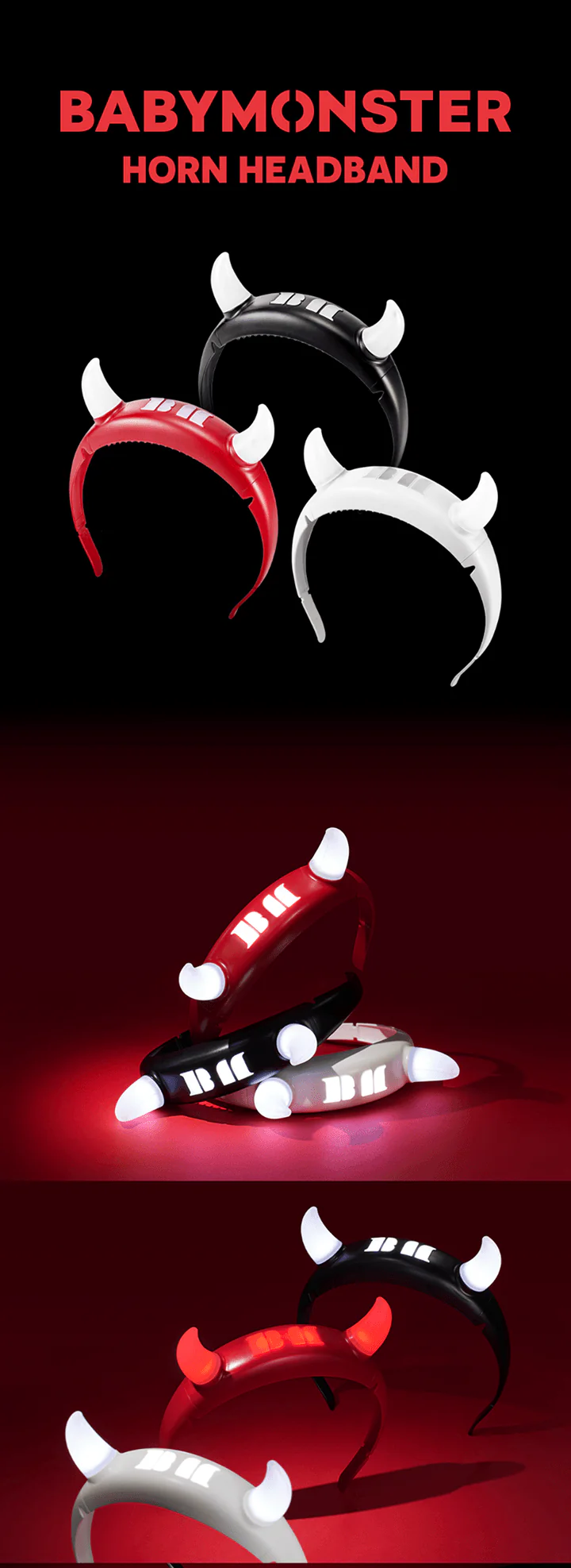 BABYMONSTER - Official Horn Headband Light - Image 2