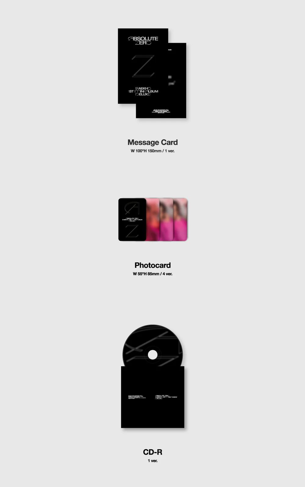 BAEKHO NU'EST - 1st Mini Album Absolute Zero [Deluxe ver.] - Image 4