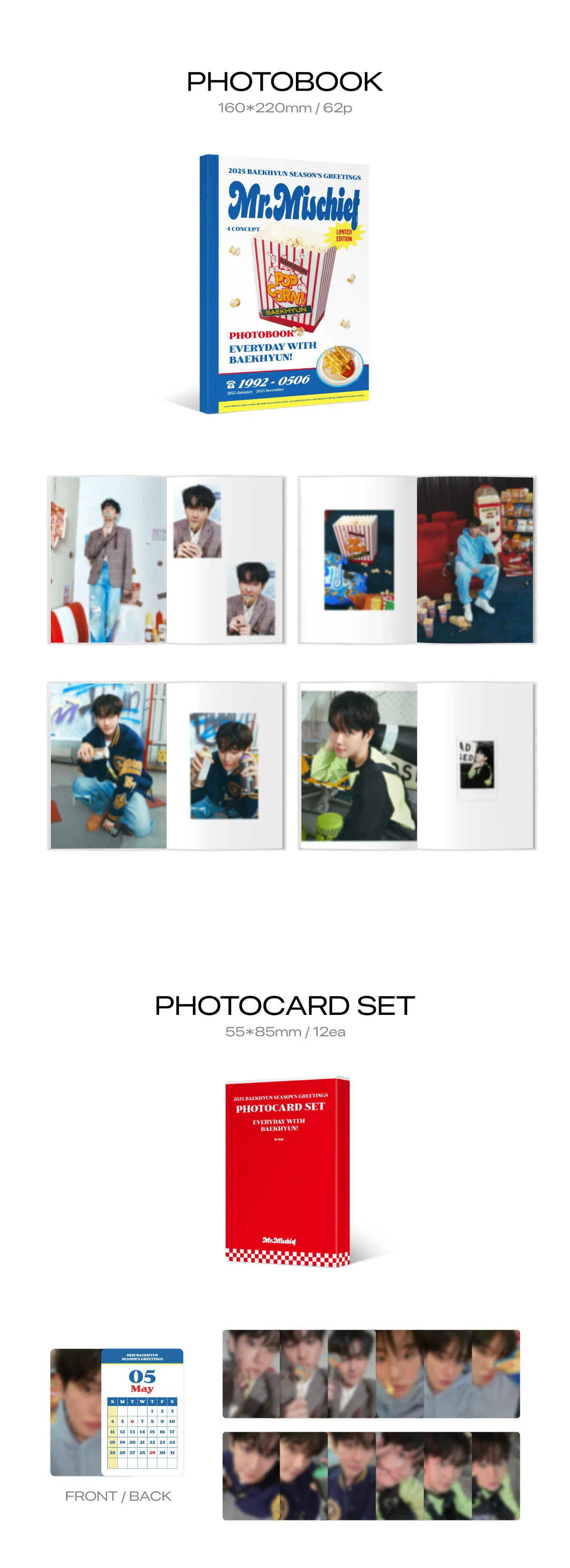 BAEKHYUN - 2025 SEASON'S GREETINGS [Mr. Mischief] + Pre-Order Gift - Image 4