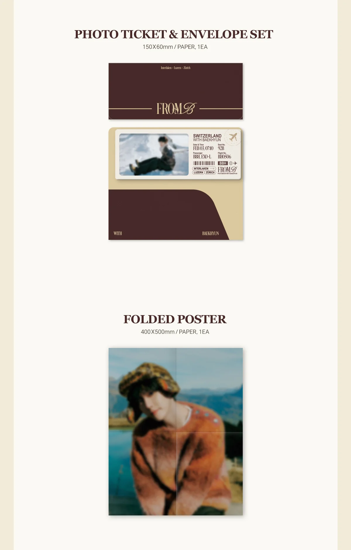 Baekhyun - Switzerland Photobook From B A version+Pre-Order Gift - Image 5