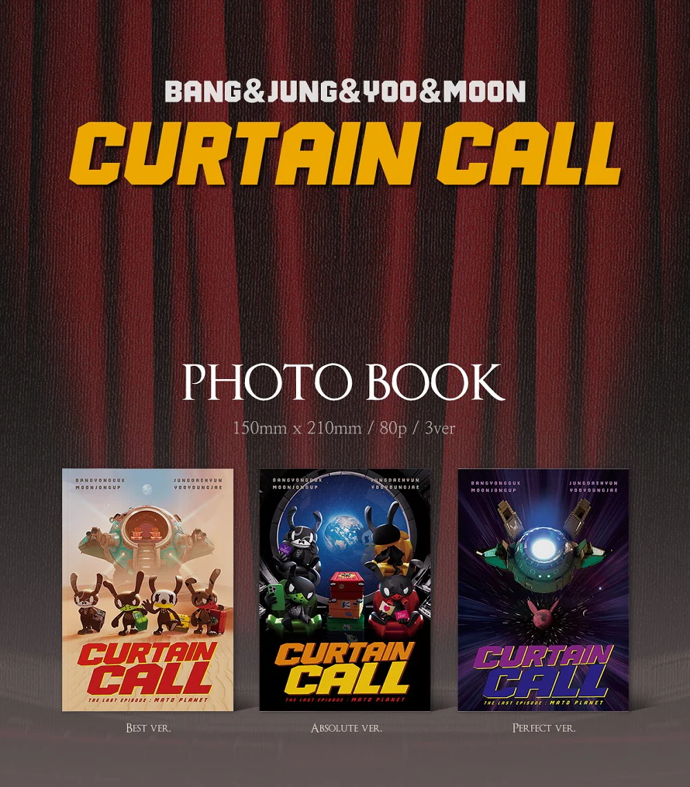 Bang&Jung&Yoo&Moon - CURTAIN CALL CD+Pre-Order Gift - Image 2
