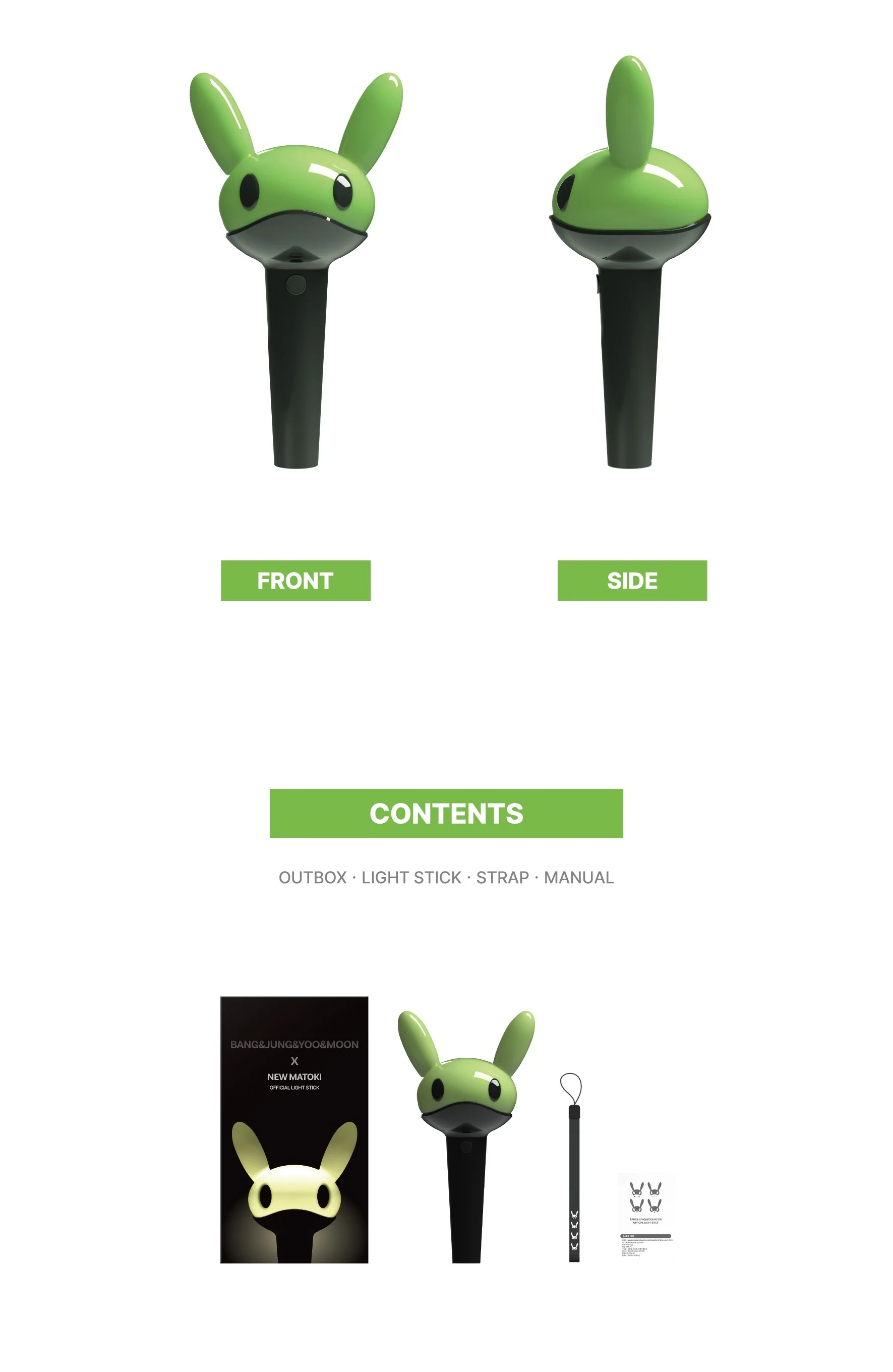 BANG&JUNG&YOO&MOON X NEW MATOKI OFFICIAL LIGHT STICK - Image 3