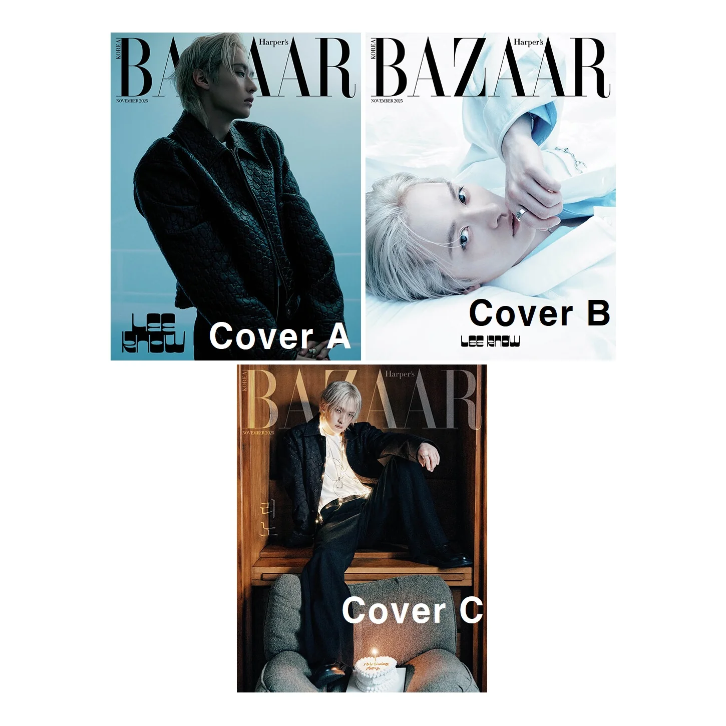 Bazaar Korea Magazine November 2025 LEE KNOW Stray Kids