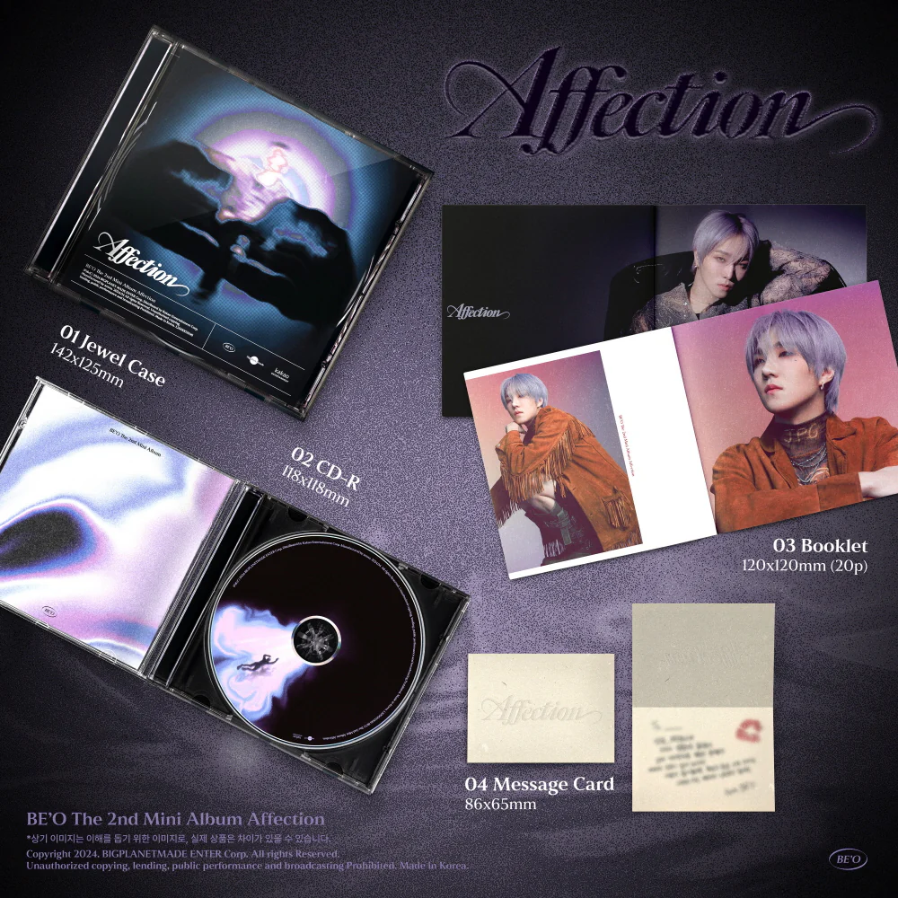 BE'O - 2nd Mini Album Affection Jewel Case version - Image 2