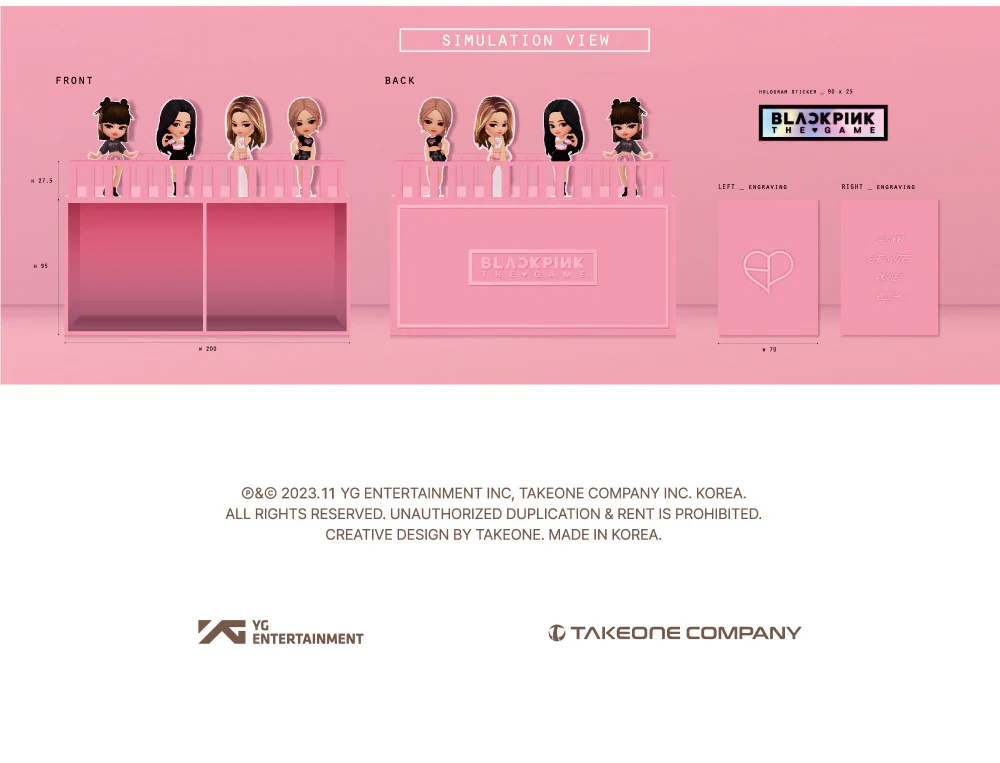 BLACKPINK - [BLACKPINK THE GAME] CONCERT STAND LIMITED PHOTOCARD CASE ACRYLIC STAND - Image 5