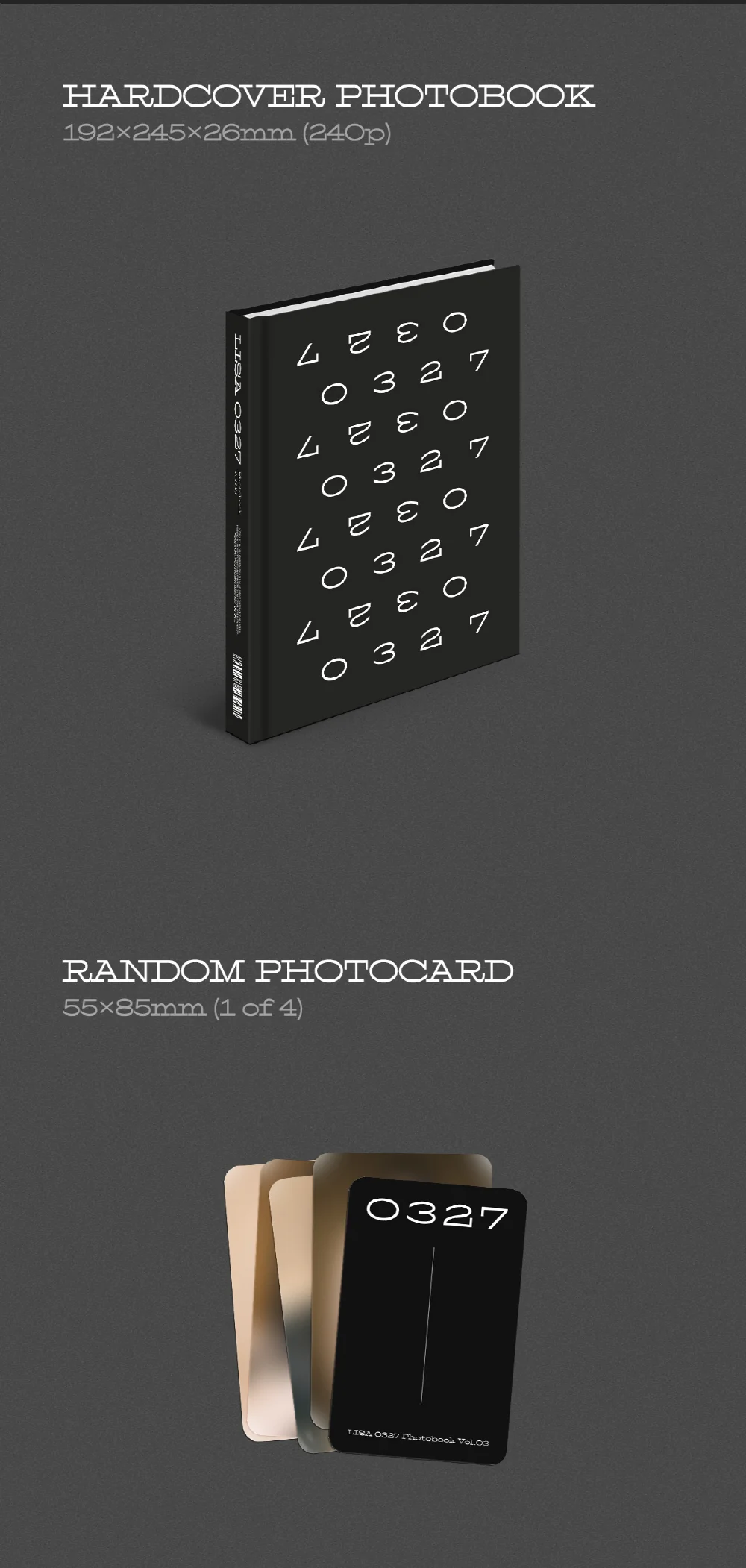 BLACKPINK LISA - LISA 0327 PHOTOBOOK VOL.03 +Extra Photocards Set - Image 3