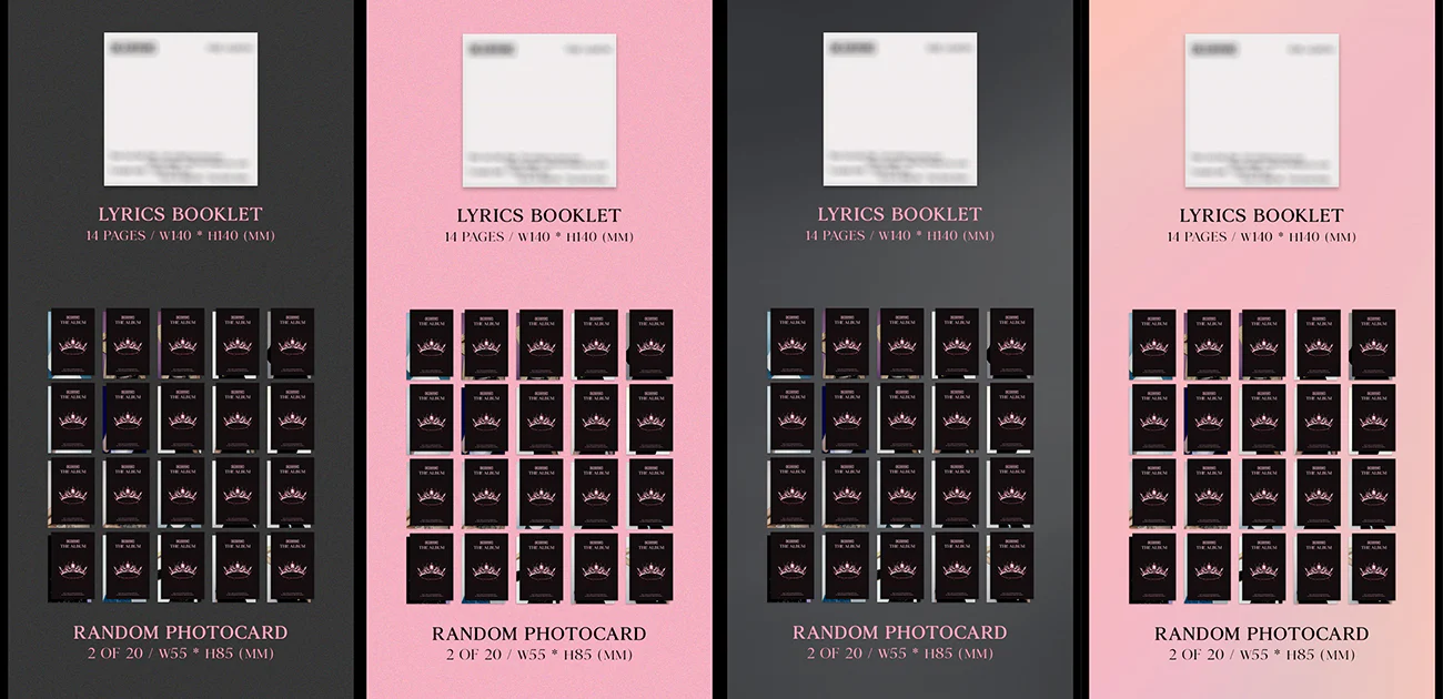 BLACKPINK - THE ALBUM (Vol.1) Album+Extra Photocards Set - Image 4