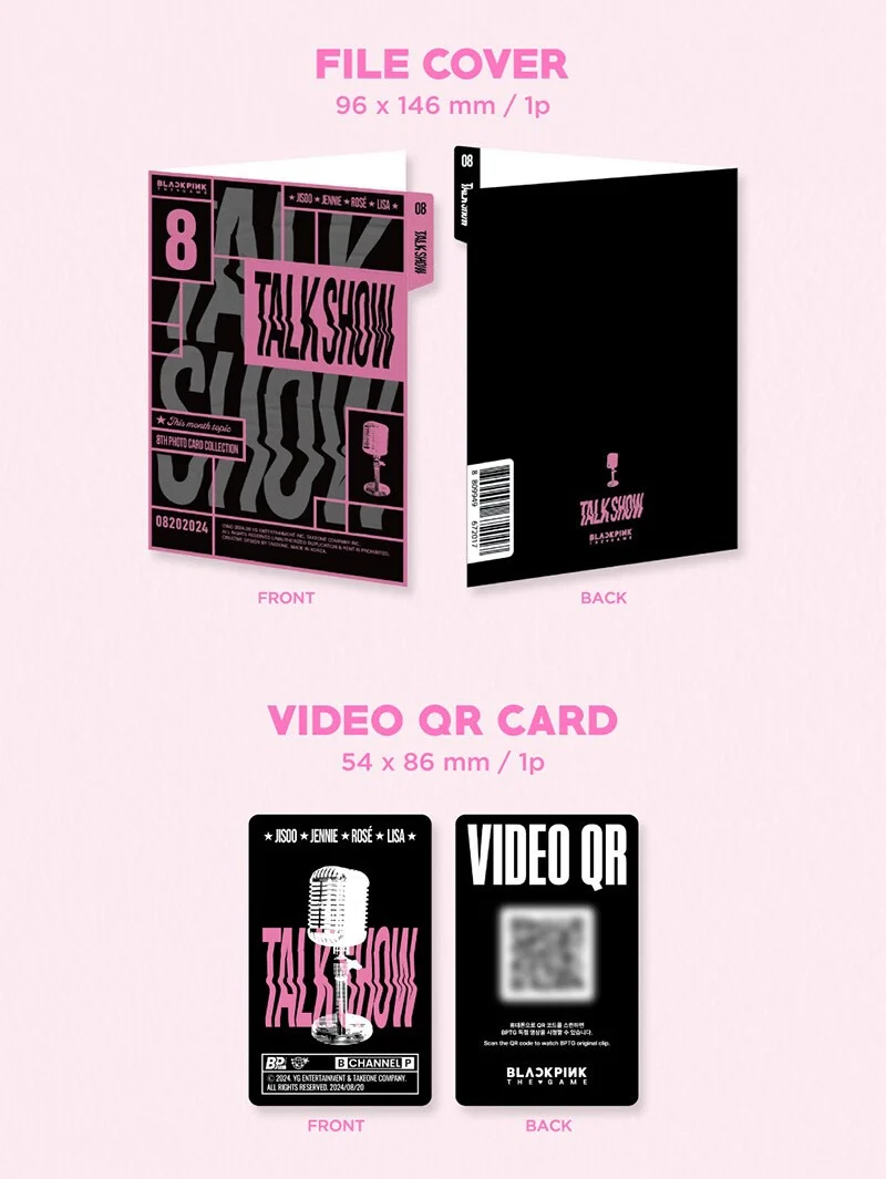 BLACKPINK : THE GAME PHOTO CARD COLLECTION [TALK SHOW] - Image 3