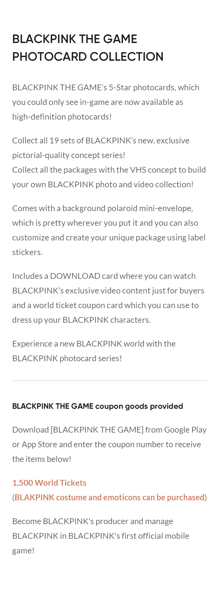 BLACKPINK - THE GAME PHOTOCARD COLLECTION No.1~3 - Image 5
