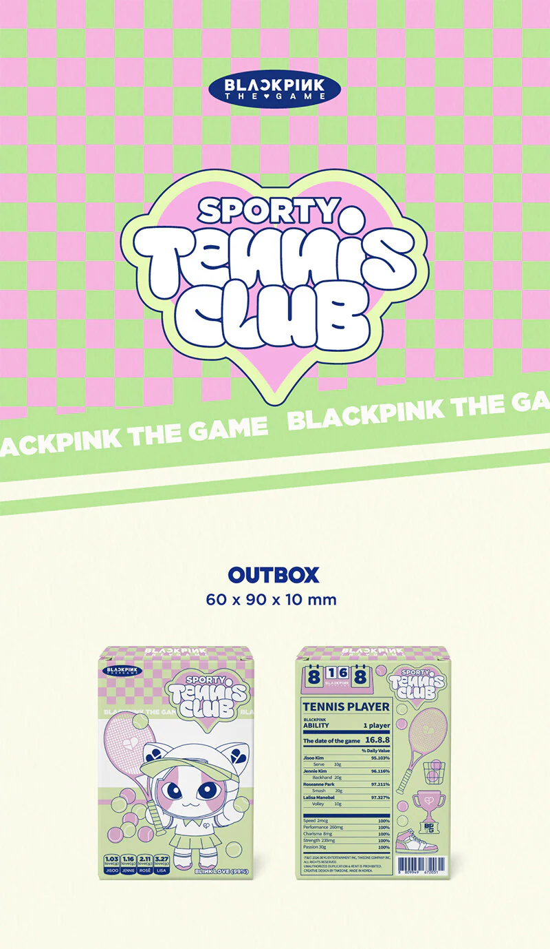 BLACKPINK The Game Photocard Collection Sporty Black Pink - Image 3