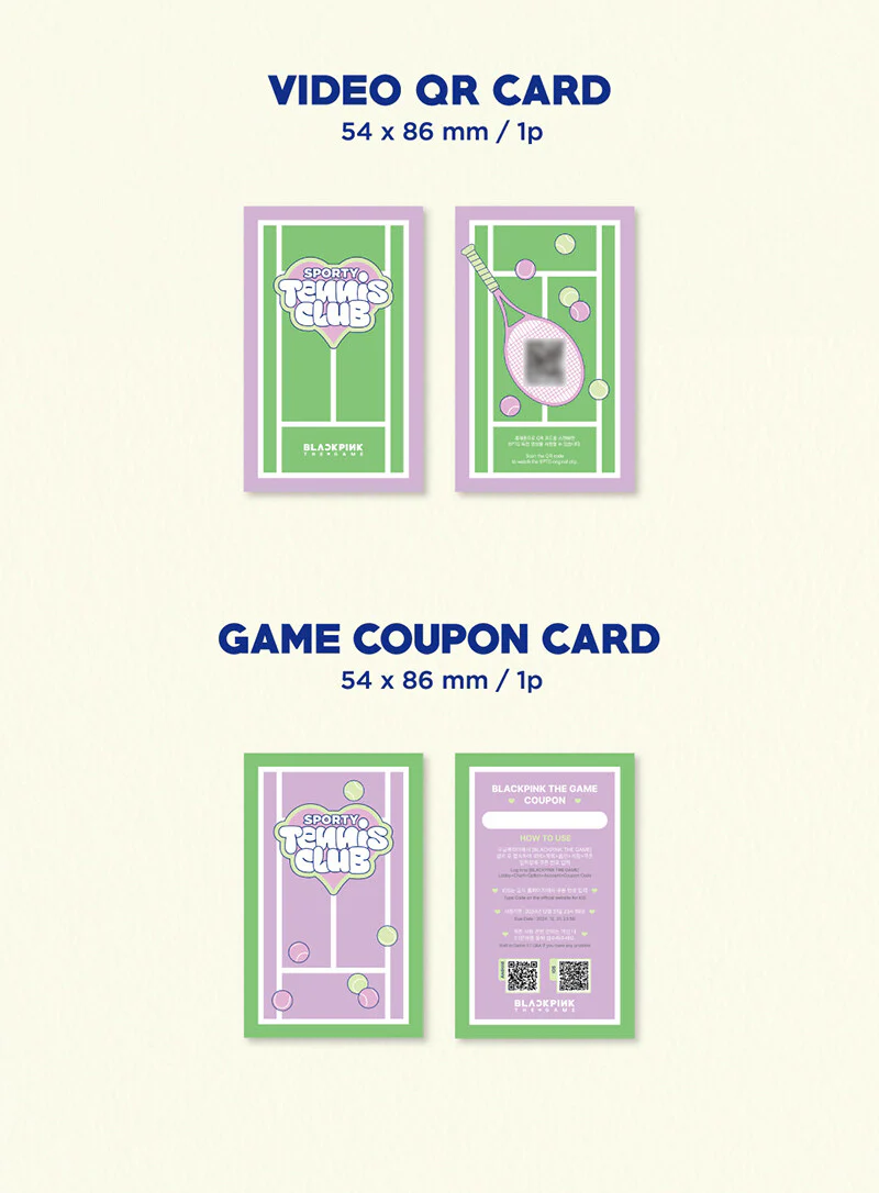 BLACKPINK The Game Photocard Collection Sporty Black Pink - Image 4