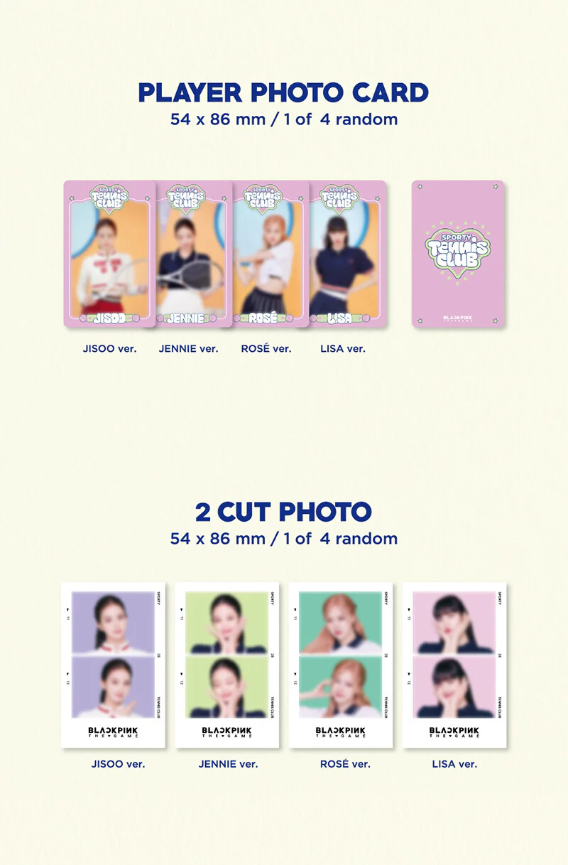 BLACKPINK The Game Photocard Collection Sporty Black Pink - Image 6