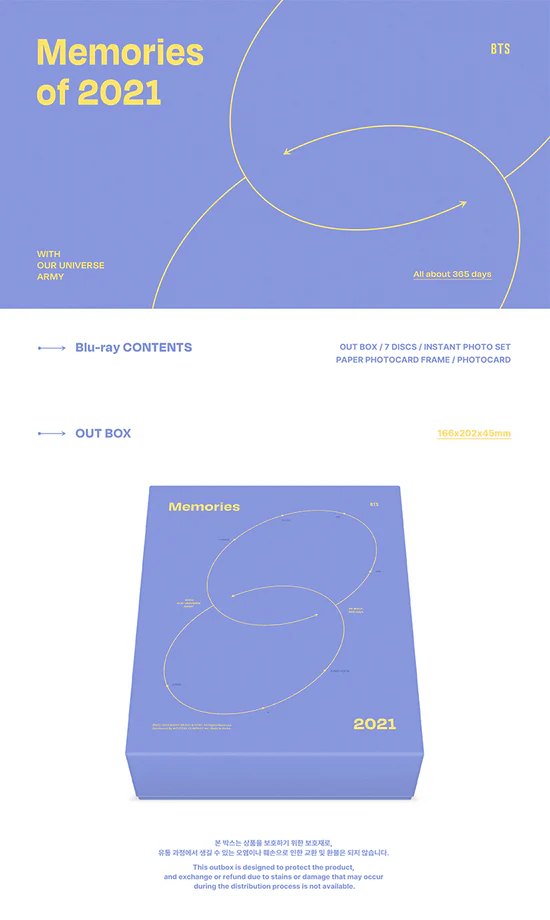 [Blu-ray] BTS - Memories of 2021 Blu-ray - Image 2