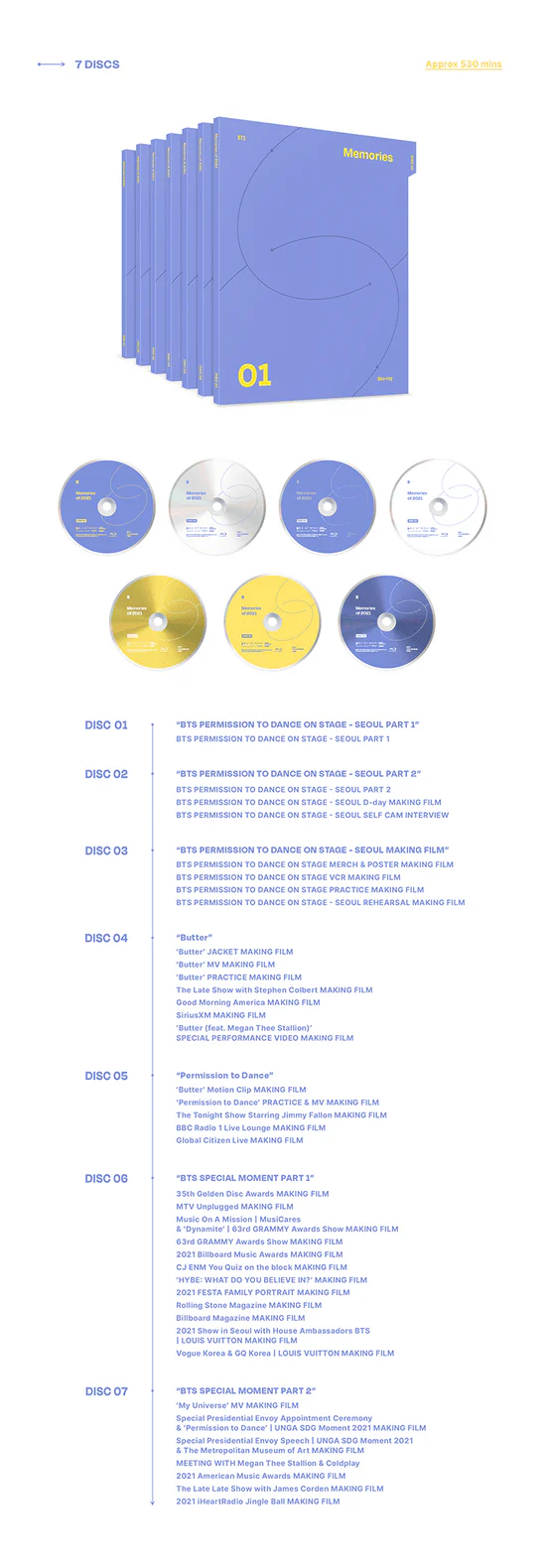 [Blu-ray] BTS - Memories of 2021 Blu-ray - Image 3