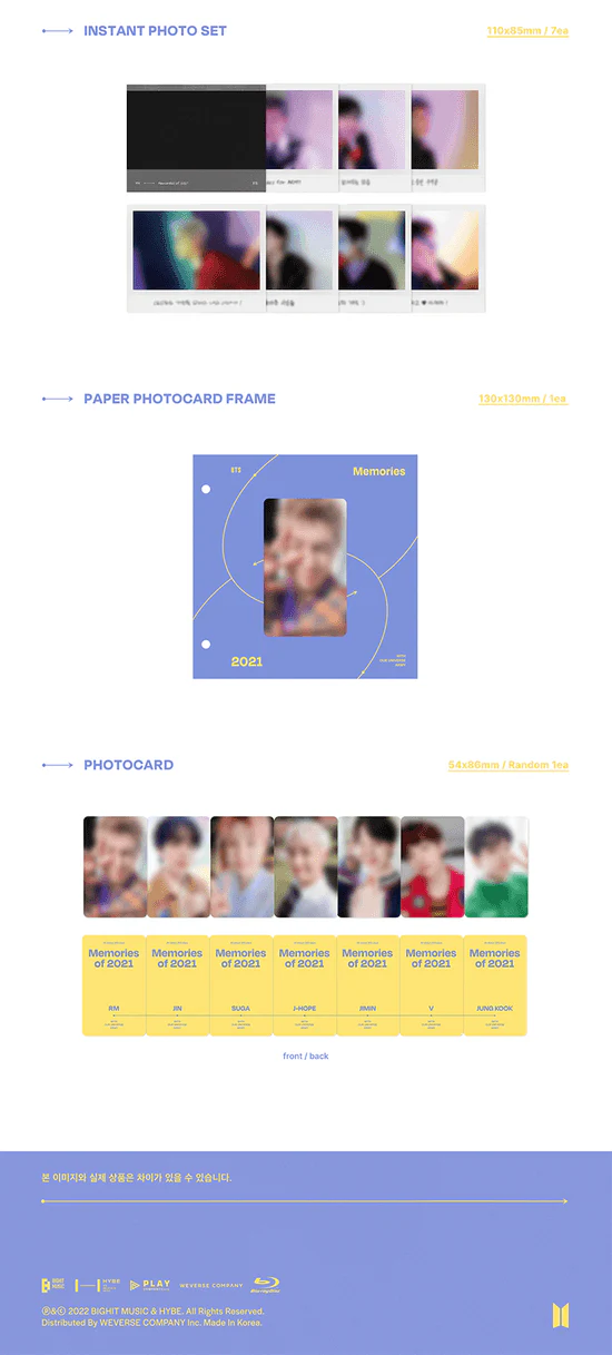 [Blu-ray] BTS - Memories of 2021 Blu-ray - Image 4
