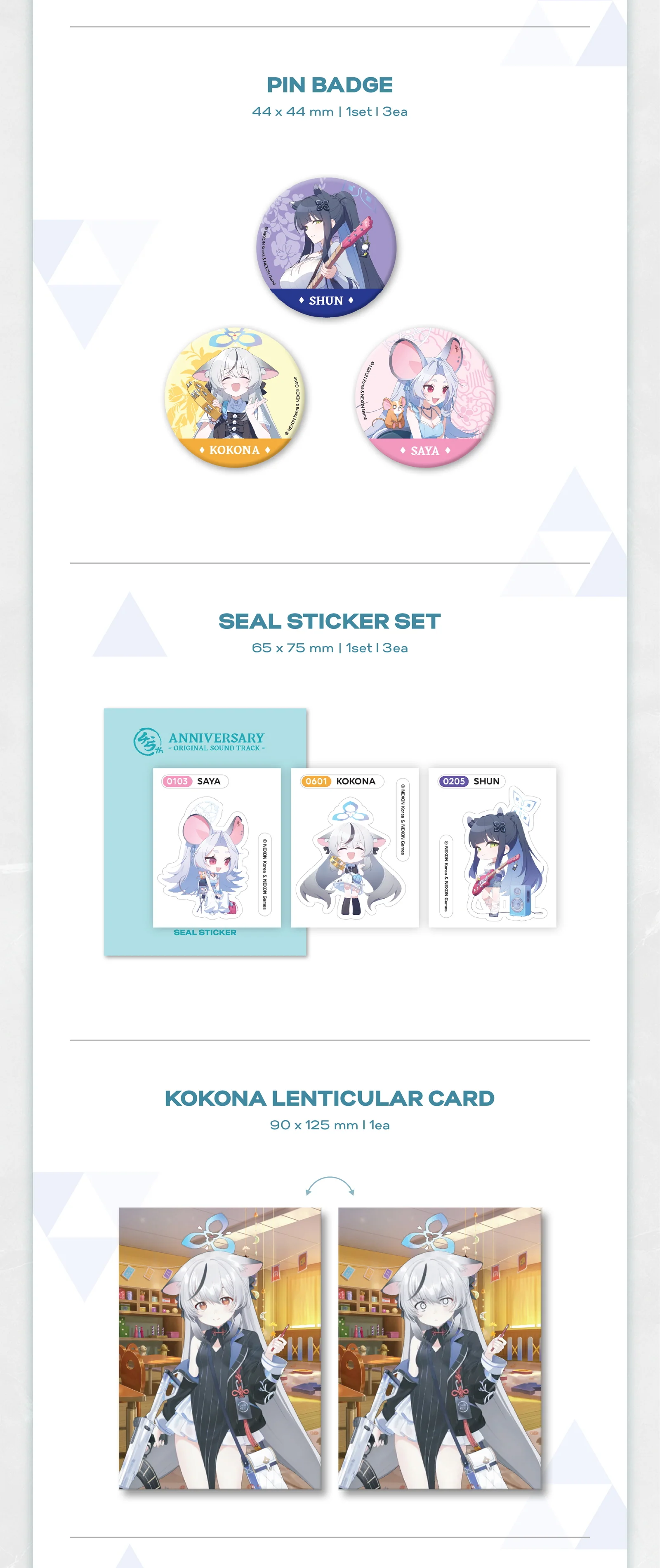 Blue Archive 4.5th Anniversary OST KiT Album Package+Folded Poster - Image 5
