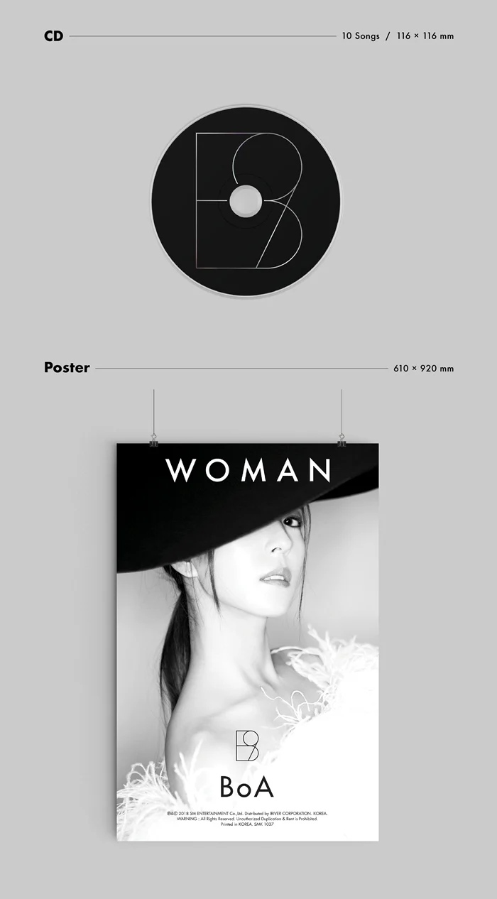BoA - Vol.9 WOMAN CD + No Poster - Image 4