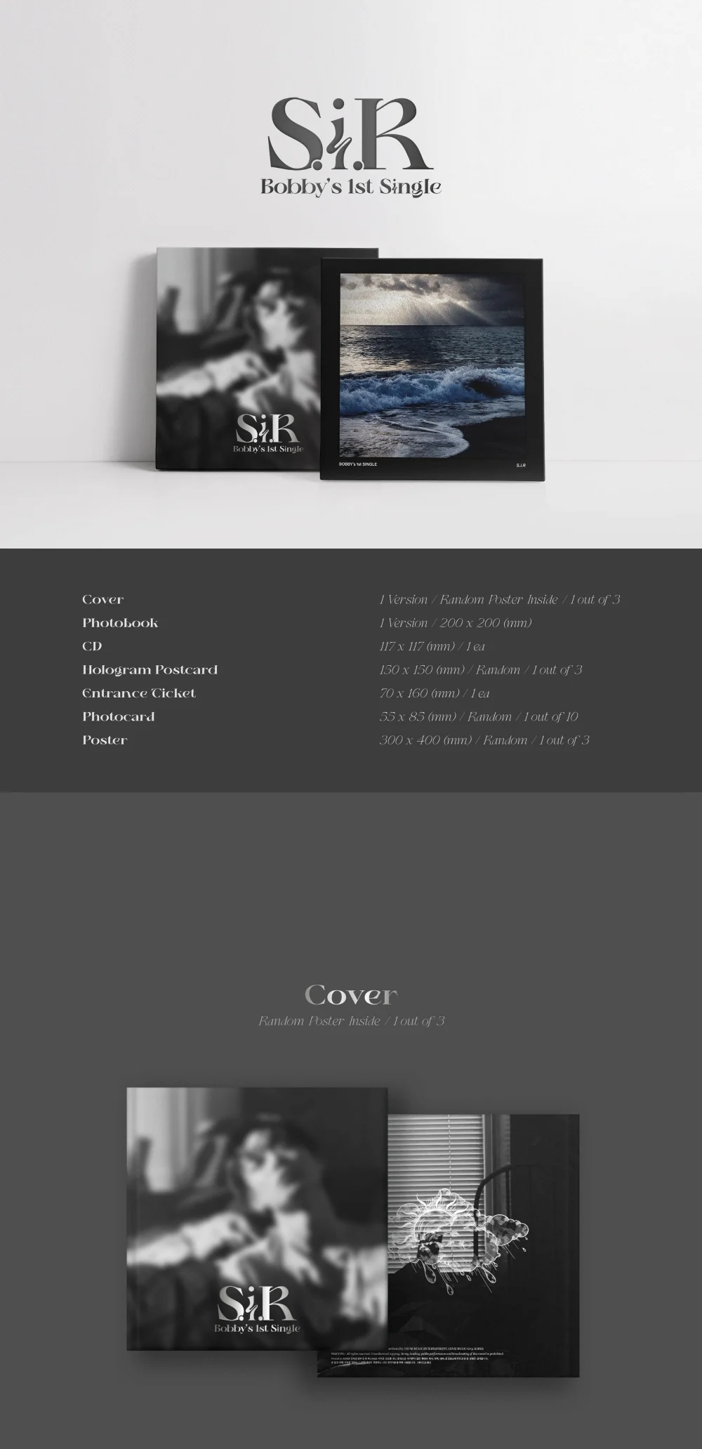 BOBBY - 1st Single Album S.I.R CD - Image 2