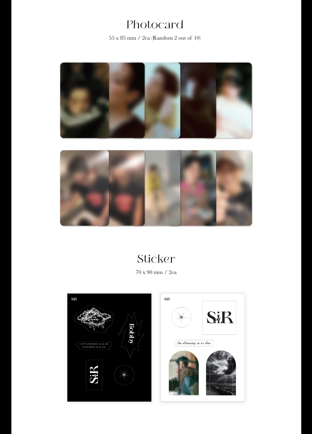 BOBBY - 1st Single Album S.I.R POCA ALBUM - Image 3