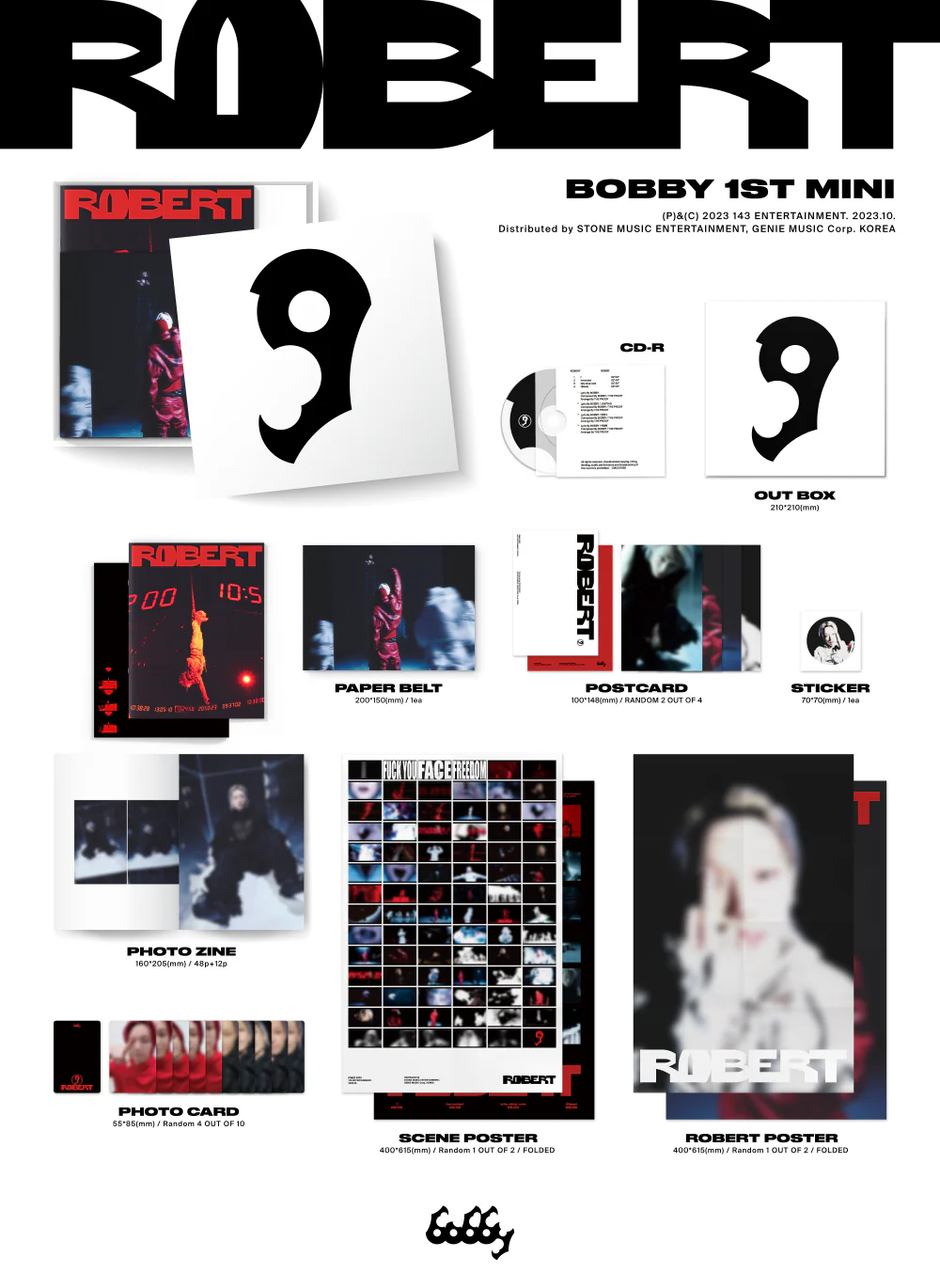 BOBBY iKON - 1st Mini Album ROBERT CD - Image 2