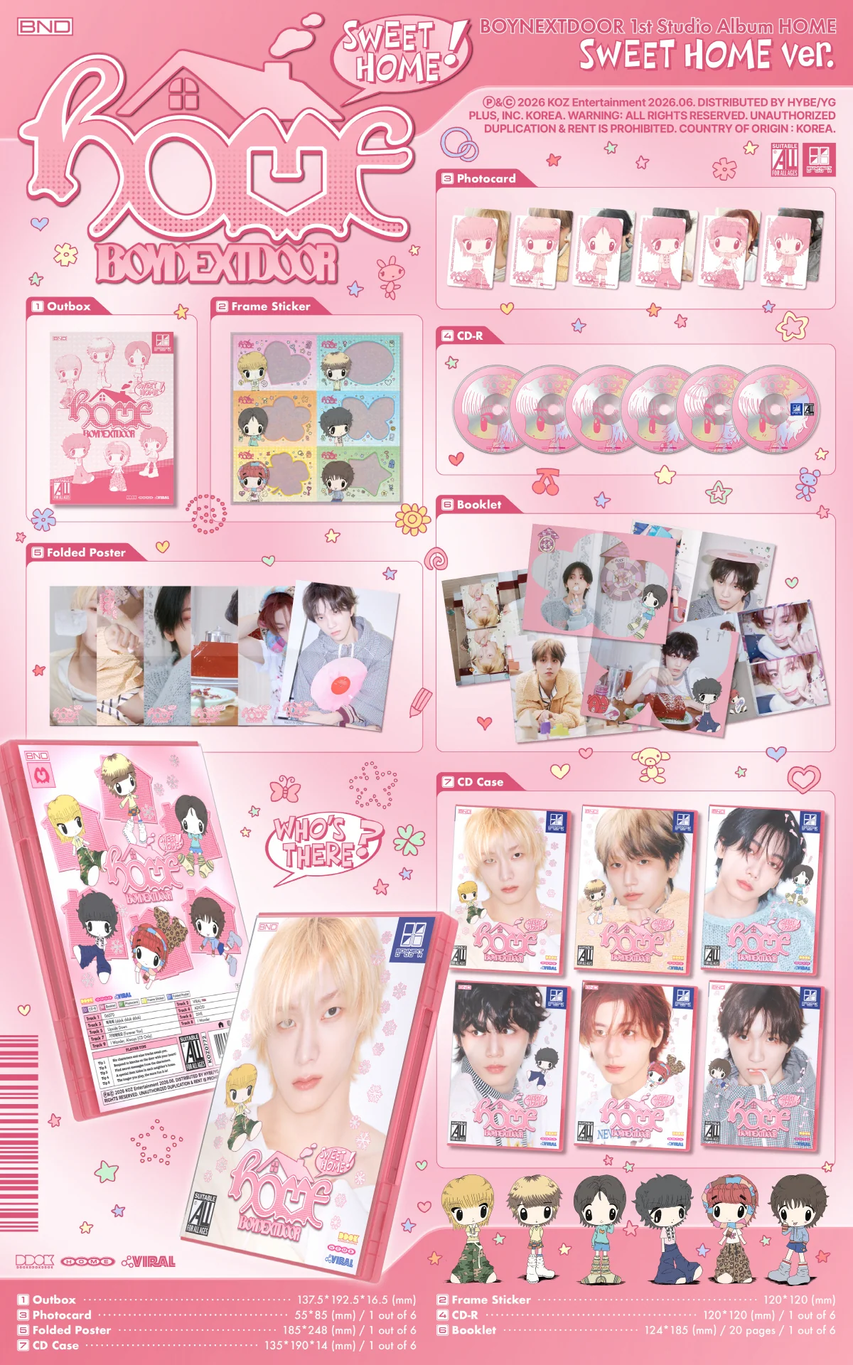 BOYNEXTDOOR - 1st Studio Album HOME [SWEET HOME ver.] - Image 2