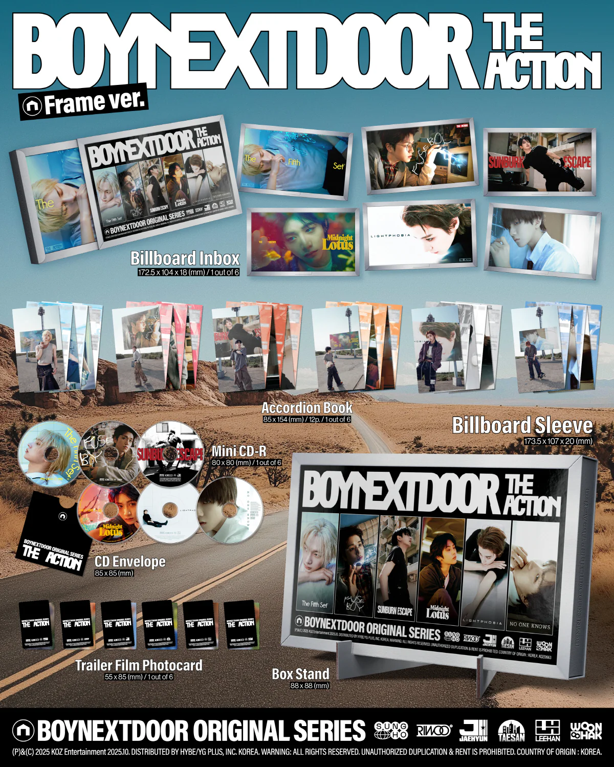 Boynextdoor - 5th EP The Action Frame Random version CD - Image 2