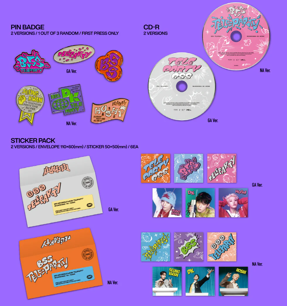 BSS Seventeen Booseoksoon - 2nd Single Album Teleparty CD - Image 4