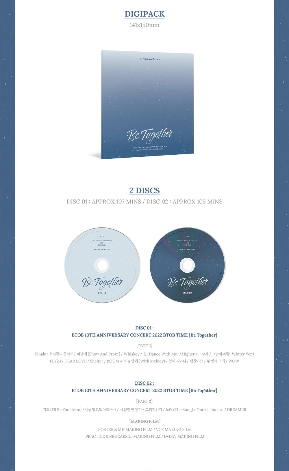 BTOB 10th Anniversary Concert 2022 BTOB TIME Be Together Blu-ray - Image 4