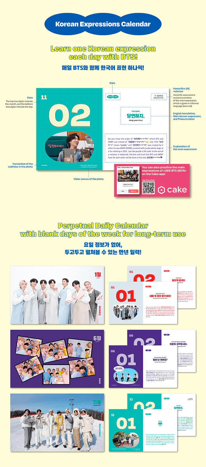 BTS - 365 BTS DAYS KOREAN EXPRESSIONS CALENDAR - Image 4